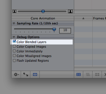 Color Blended Layers checkbox